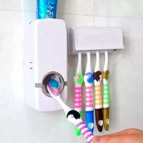Dispenser Para Creme Dental E Porta Escovas Dp95 Western