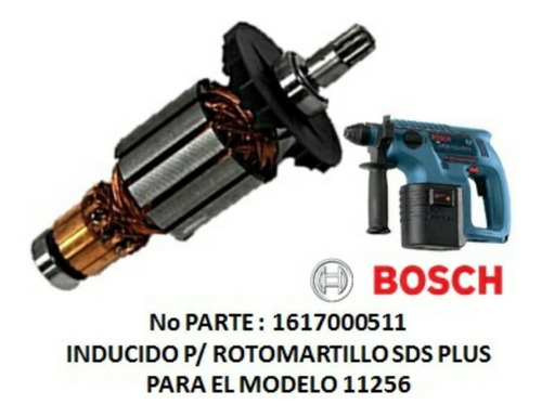 Imagen 1 de 1 de 1617000511 Inducido 11256 Bosch Sdsplus Inalambrico