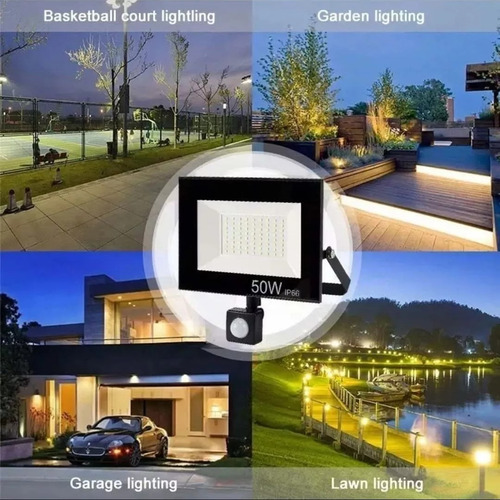 Foco Led Exterior Con Sensor Movimiento 30w Ip66