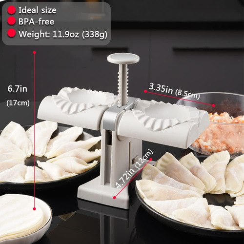 Molde Para Empanadas Maquina Dumplings Automática Doble Blanco