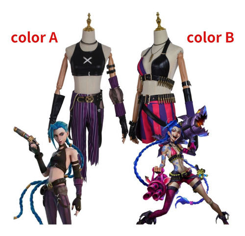 Lol League Of Legends Jinx Cosplay Ropa De Mujer