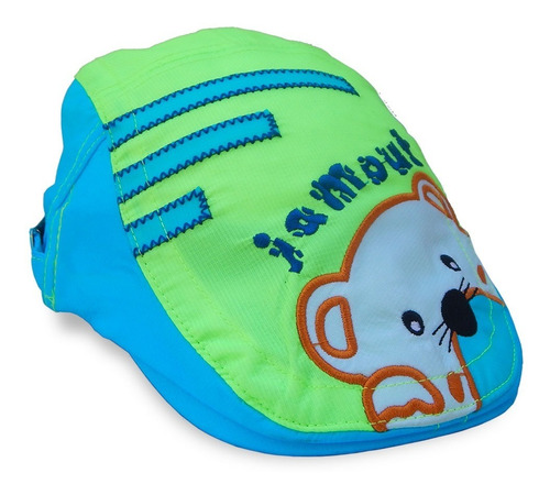 Gorro Bebe Verano Boina Bordada Dibujo Animalito