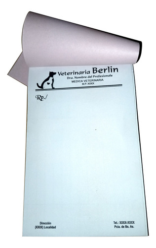 30 Block Recetarios Médicos - 11x17cm. Papel Blanco De 70gr.