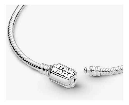 Pulsera Pandora Star Wars + Bolsa De Tela Color Plata Diámetro 0.04 Cm Largo 20 Cm