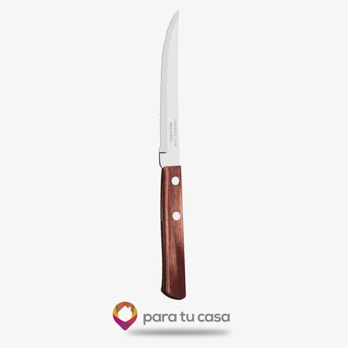 Imagen 3 de 10 de Set 12 Cubiertos Tramontina Polywood Cuchillo Recto Tenedor