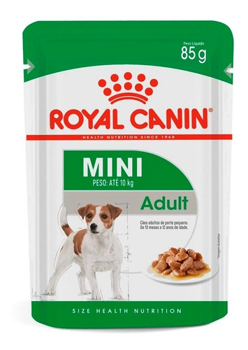 Alimento Úmido Royal Canin Mini Adult Sachê 85g