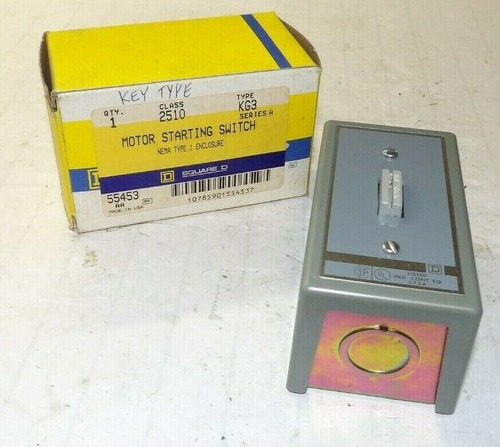 New Square D 30 Amp 3 Hp Key Oper. Motor Starting Switch Ssv