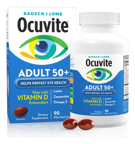 Suplemento Ocular Ocuvite Adulto 50+ 90 Softgel