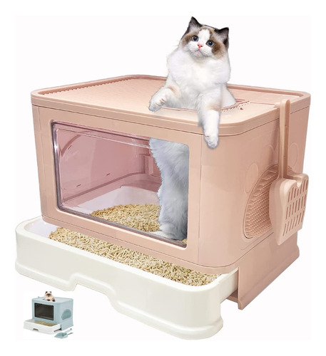 Caja De Arena Plegable Portátil Para Gatos Granderosa