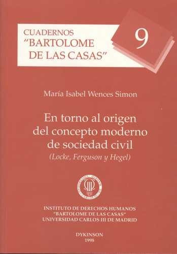 Libro En Torno Al Origen Del Concepto Moderno De Sociedad C