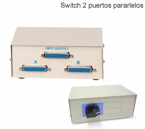 Switch 2 Puertos Paralelos  Manual Para Impresoras Belgrano