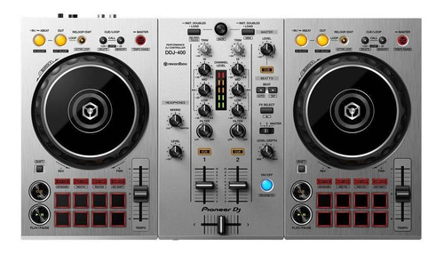 Controlador DJ Pioneer Rekordbox DDJ-400 prateado  da 2  canais 110V/220V