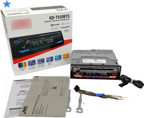Autoestéreo Para Auto Jvc Kd-t920bts Con Usb Y Bluetooth