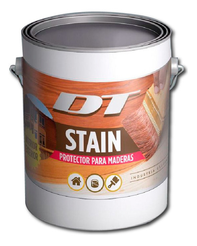 Protector De Madera  - Dt Stain - 3.6 Lt  Ext Int Colores Color Nogal