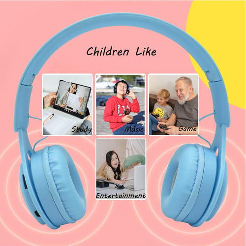 Auriculares Bluetooth Ts-mayka Kids Wireless 5.0 Con Micrófo