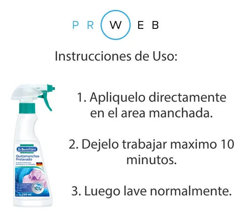 Quitamanchas Prelavado En Spray Dr. Beckmann