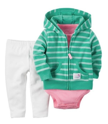 Trio Carters Original Nena Body Campera Pantalón 6m O 9m