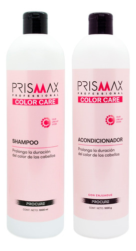 Prismax Color Care Shampoo + Acondicionador Teñido Grande 6c