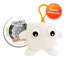 Llavero Pelcuhe De Glóbulo Blanco Giantmicrobes