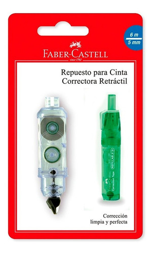 Repuesto Para Cinta Correctora Retráctil Faber Castell