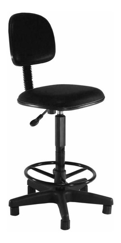 Cadeira de escritório RENAFLEX Caixa alta  negro com estofado de tecido