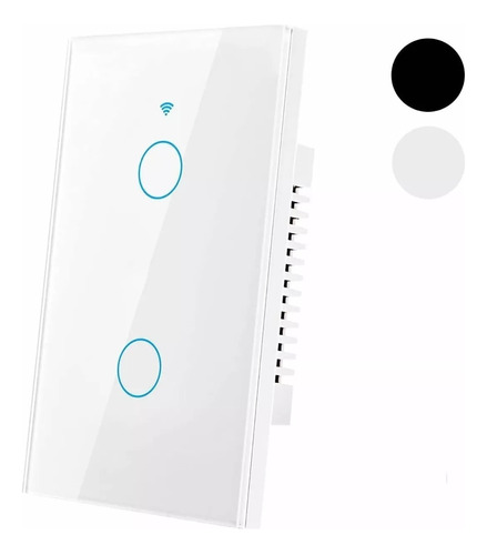 Interruptor Táctil Smart 1 Banda Wifi C/ Neutro 2 Mod Blanco