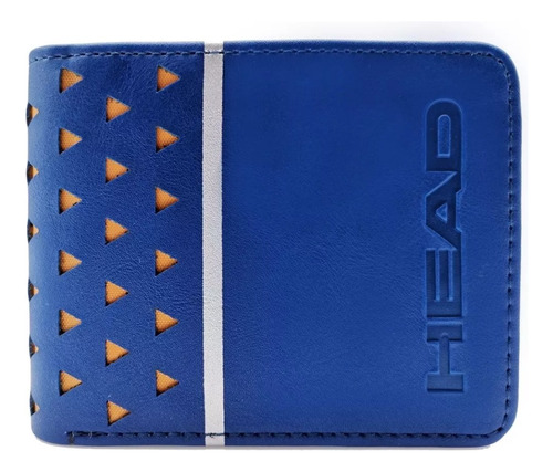 Billetera Hombre Head Vintage Porta Tarjeta 26777 Azul