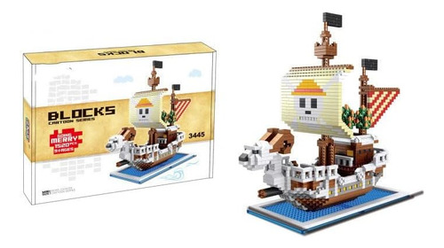 Set De Microbloques De Construcción 3d Pirate Ship Models Op