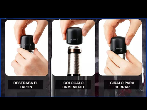 Tapon Hermetico Para Botellas De Vino Mini Wine Stopper