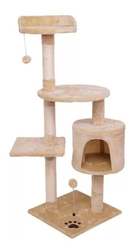 Imagen 1 de 2 de Rascador Para Gato Xxl Torre Árbol 1.40 Metros De Altura