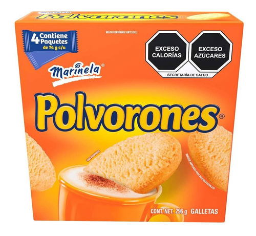 Polvorones Marinela 4 Piezas 296g