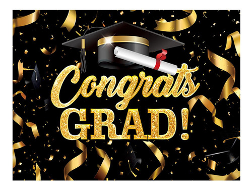 Pancarta De Fondo De Graduación Pancarta De Felicitaciones G
