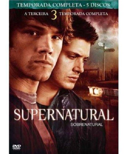 Box Dvd Coleção Supernatural: 3ª Temporada (5 Dvds