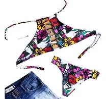 Comprar Traje De Baño Top Halter Con Aberturas