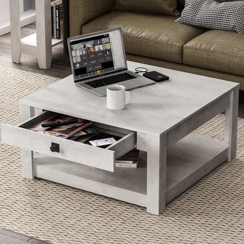 Galano Philia Mesa De Centro Rectangular Moderna Con Cajón