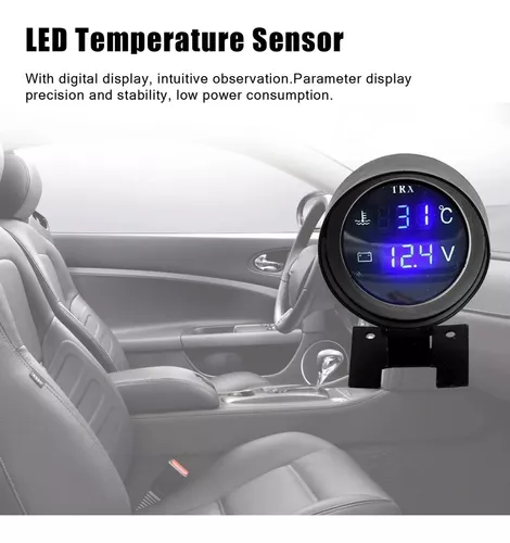 Reloj Medidor de Temperatura del Agua, Indicador Digital Coche, con Sensor  para la Mayoría de Los Automóviles : : Coche y moto