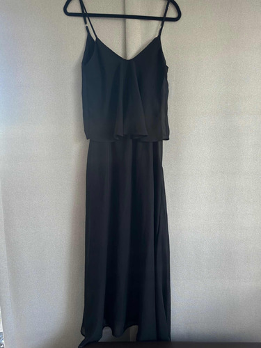 Vestido De Fiesta Color Negro - Con Transparencia - Nuevo!