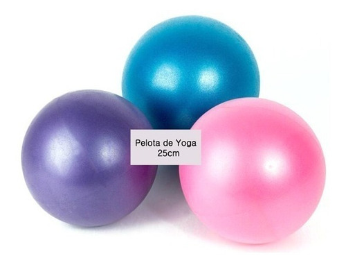 Imagen 3 de 6 de Pelota Balon 25 Cm Yoga Pilates Mini Rehabilitación