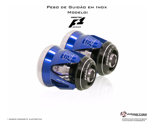 Peso De Guidão Modelo F1 Procton Racing Suzuki Srad 750