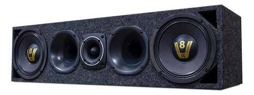 Caixa Trio Som Automotivo Completa 2x12 + Corneteira Medio