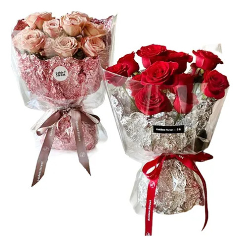 Rollos Papel Metalizado 8 Mts X 50 Cm Plateado