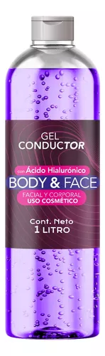 Gel Conductor Hidratante Facial, Ácido Hialurónico Colágeno 250mL