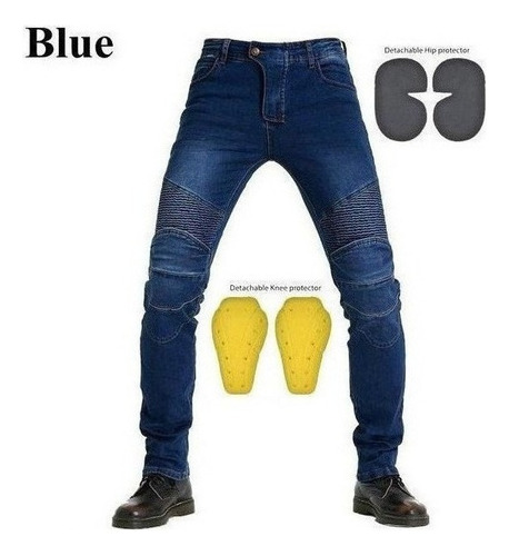 Moto Jeans Hombre Moto Todoterreno Rodillera