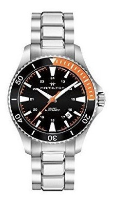 Hamilton Khaki Navy Scuba Black Dial Reloj Automático Para