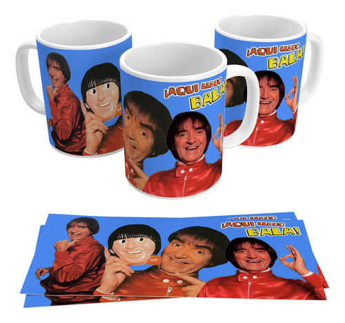 Taza Carlitos Balá Aqui Llego Balá Conmemorativa Hd Blanco
