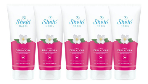 5 Pack Crema Depiladora Shelo