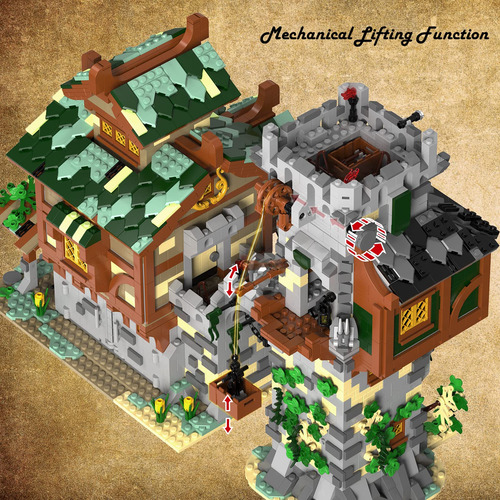 Set De Construcción Jmb Bricklayer Medieval Establos Y