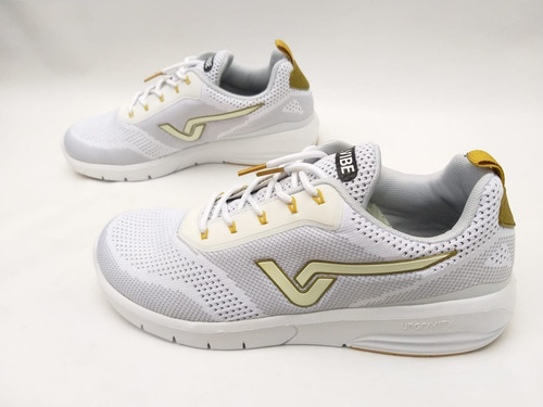 Tênis Vibe Shoes Prolific Branco Dourado Skate Promoção