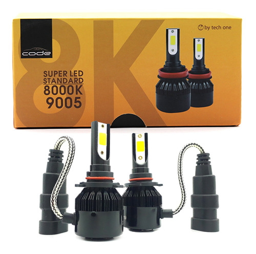 Kit Super Led Techone 8000k 12v Encaixe Hb3 9005 Lúmens