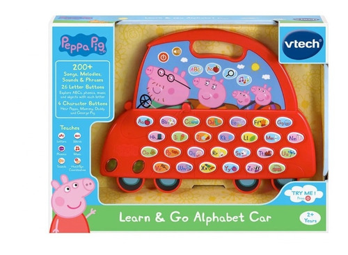 Auto Coche Interactivo Aprende Alfabeto Peppa Pig Sonidos